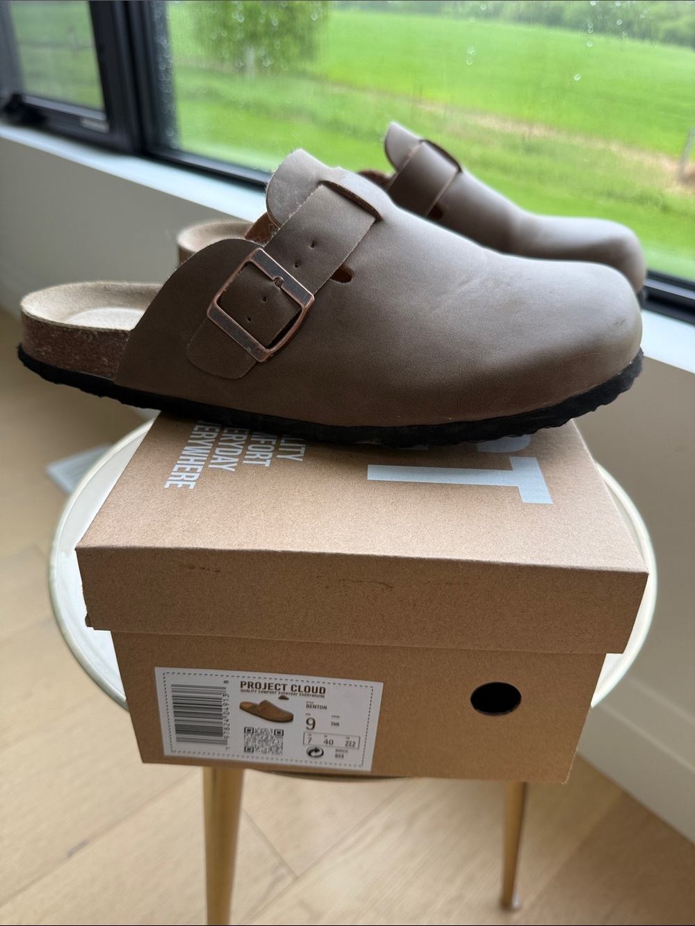 Project Cloud Women’s Taupe Slip-On Clog Mule